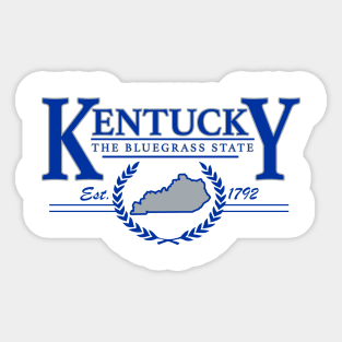 Kentucky The Bluegrass State 90's Style Sticker